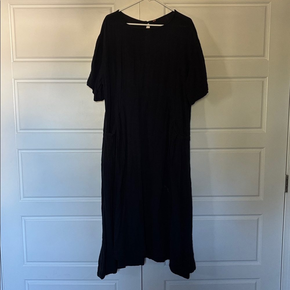 Free People Black Midi Dress